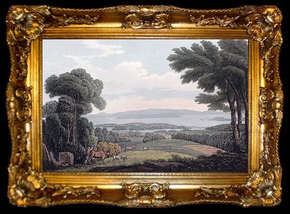 framed  John William Edy View from Holman, ta009-2